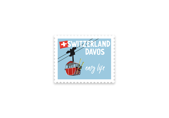 Briefmarkensticker Easy Life - DAVOS