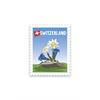 Briefmarkensticker Edelweiss & Enzian - Switzerland
