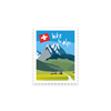 Briefmarkensticker Hike the Alps - Switzerland