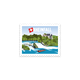 Briefmarkensticker Rheinfall Schaffhausen