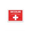Briefmarkensticker Schweizerkreuz - Switzerland