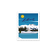 Briefmarkensticker St. Moritz Landschaft