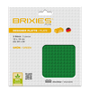 Brixies PLUS Bauplatte Basic Doppelpack grün, 16 x 16 cm