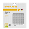Brixies PLUS Bauplatte Basic hellgrau, 25.5 x 25.5 cm