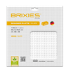 Brixies PLUS Bauplatte Basic weiss, 25.5 x 25.5 cm