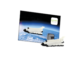 Brixies Postkarte Raumschiff / space shuttel