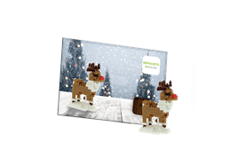 Brixies Postkarte Rentier / reindeer