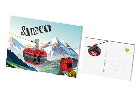 Brixies Postkarte Seilbahnkabine Schweiz