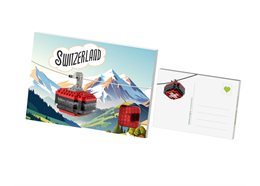 Brixies Postkarte Seilbahnkabine Schweiz