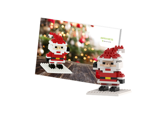 Brixies Postkarte Weihnachtsmann / Santa Claus