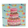 Cake, 18x18cm Crystal Art Card