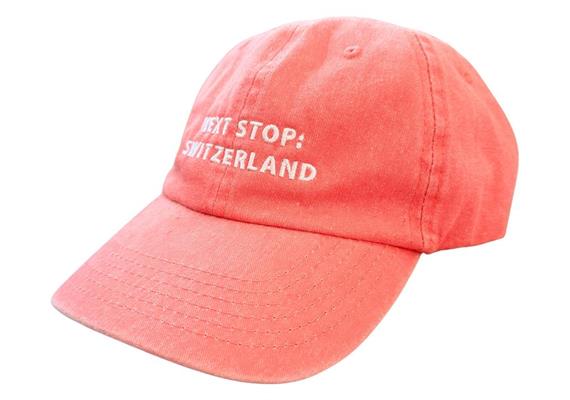 Cap Next Stop Switzerland, rot