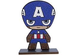 Captain America, figurine d'art en cristal env. 11x8cm