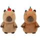 Capybara mit Früchten, 36cm, 2er Set, assortiert