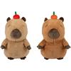 Capybara mit Früchten, 36cm, 2er Set, assortiert