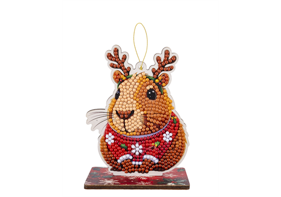 Capybard, Crystal Art Festive Buddy