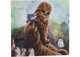 Chewbacca, carte 18x18cm Crystal Art
