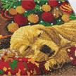 Chiot labrador endormi, image 30x30cm Crystal Art Kit | Bild 2