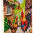 Coq et poule à la ferme, 30x30cm Crystal Art Kit | Bild 2