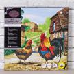 Coq et poule à la ferme, 30x30cm Crystal Art Kit | Bild 5