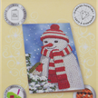 Cosy Snowman, 10x15cm Crystal Art Card | Bild 4