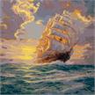 Courageous Voyage, 30x30cm Paint By Numbers Kit - Thomas Kinkade | Bild 2