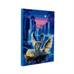 Cygnes au clair de lune, Image 40x50cm LED Crystal Art Kit | Bild 4
