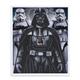 Dark Vador et les stormtroopers, image 21x25cm avec cadre Crystal Art