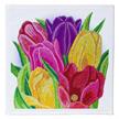 De superbes tulipes boîte de rangement pliable Crystal Art 30x30cm | Bild 2