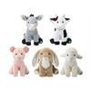 ECO Plüsch Scheunenhof, 28 cm, Set 5 Stück- aus recycletem PET