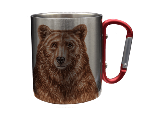 Edelstahltasse Bär, 330ml