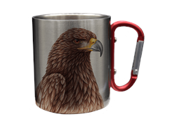 Edelstahltasse Steinadler, 330ml