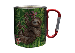 Edelstahltasse Wild Faultier, 330ml