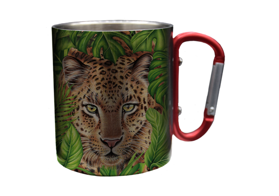 Edelstahltasse Wild Leopard, 330ml