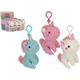 Einhorn SLA, pastellfarbig, gestrickt, 10cm 12 Stk in Display, 3 Sujet assortiert