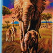 Éléphant de la savane, 30x30cm Crystal Art Kit | Bild 3