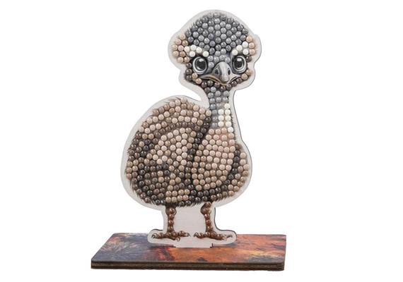 Emu, Crystal Art Buddy, ca. 11x8cm