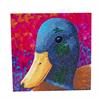 Ente, Karte 18x18cm Crystal Art
