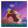 Famille du Roi Lion, Image 30x30cm Crystal Art Kit