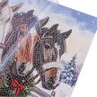 Festliche Pferde, 18x18cm Crystal Art Card | Bild 3