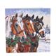 Festliche Pferde, 18x18cm Crystal Art Card