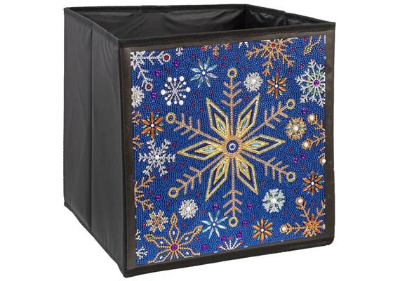 Flocon de neige, boîte de rangement pliable Crystal Art 30x30cm