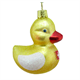 Glas Ornament Badeente