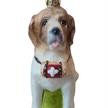 Glas Ornament Schweizer Bernhardiner Hund | Bild 2