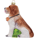 Glas Ornament Schweizer Bernhardiner Hund