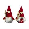 Gnom rot/grau mit Ski 13cm, Ski mit Zermatt beschriftet, 2 assortiert