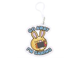 Go Away I'm Gaming, Crystal Art Rucksack Anhänger