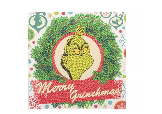 Grinchmas Time, 18x18cm Crystal Art Card