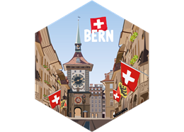 Hexagonsticker Bern Zytglogge