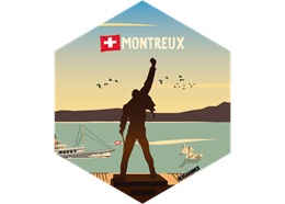 Hexagonsticker Freddie - Montreux